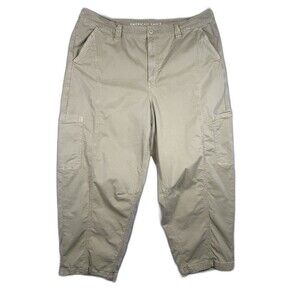 American Eagle Barrel Cargo Pants Utility Stretch Casual Women's Size 18